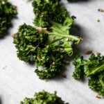 baked kale chips with furikake.
