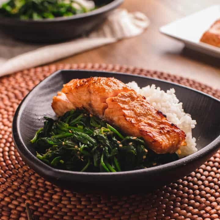 Air Fryer Miso Ginger Salmon Mikha Eats