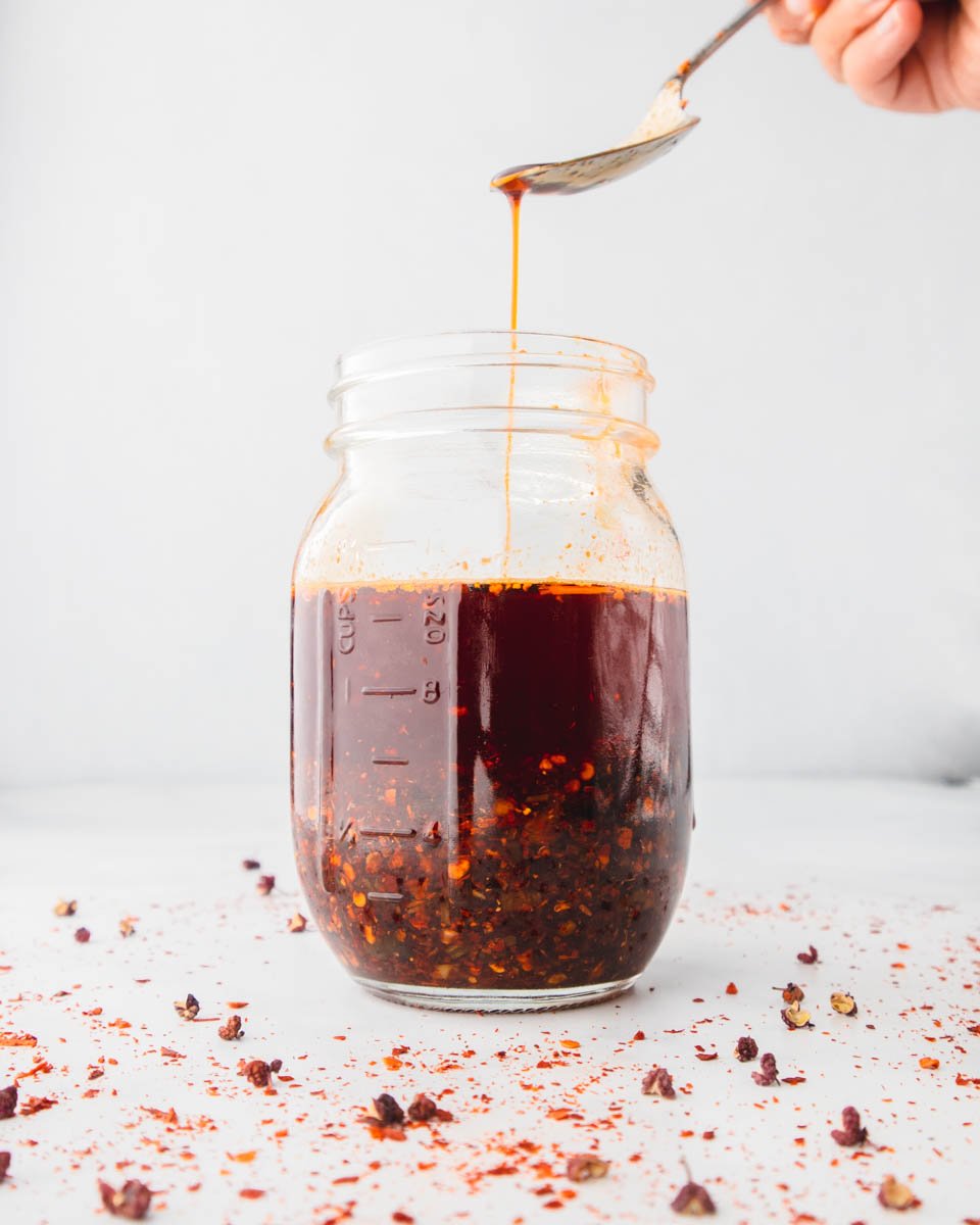 How to Make EASY Red Sichuan Chili Oil (Garlic Infused!) | Mikha Eats